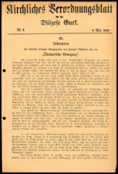 Kirchliches Verordnungsblatt für die Diözese Gurk 19500508 Seite: 1