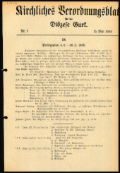 Kirchliches Verordnungsblatt für die Diözese Gurk 19500515 Seite: 1