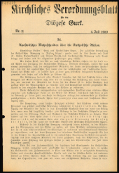 Kirchliches Verordnungsblatt für die Diözese Gurk 19500704 Seite: 1