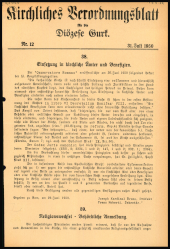 Kirchliches Verordnungsblatt für die Diözese Gurk 19500731 Seite: 1