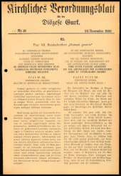 Kirchliches Verordnungsblatt für die Diözese Gurk 19501120 Seite: 1