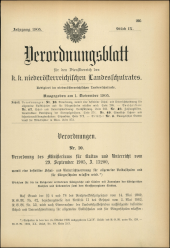 Verordnungsblatt für den Dienstbereich des niederösterreichischen Landesschulrates