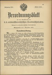 Verordnungsblatt für den Dienstbereich des niederösterreichischen Landesschulrates 19061201 Seite: 1