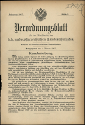 Verordnungsblatt für den Dienstbereich des niederösterreichischen Landesschulrates