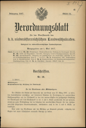 Verordnungsblatt für den Dienstbereich des niederösterreichischen Landesschulrates