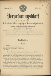 Verordnungsblatt für den Dienstbereich des niederösterreichischen Landesschulrates