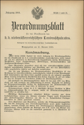 Verordnungsblatt für den Dienstbereich des niederösterreichischen Landesschulrates