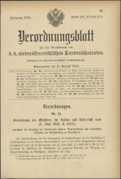 Verordnungsblatt für den Dienstbereich des niederösterreichischen Landesschulrates