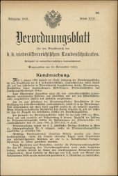 Verordnungsblatt für den Dienstbereich des niederösterreichischen Landesschulrates