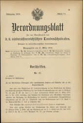 Verordnungsblatt für den Dienstbereich des niederösterreichischen Landesschulrates 19090315 Seite: 1