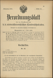 Verordnungsblatt für den Dienstbereich des niederösterreichischen Landesschulrates 19090601 Seite: 1