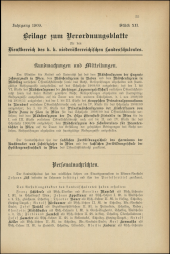 Verordnungsblatt für den Dienstbereich des niederösterreichischen Landesschulrates 19090615 Seite: 19