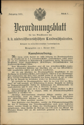 Verordnungsblatt für den Dienstbereich des niederösterreichischen Landesschulrates