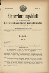 Verordnungsblatt für den Dienstbereich des niederösterreichischen Landesschulrates 19100515 Seite: 1