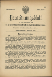 Verordnungsblatt für den Dienstbereich des niederösterreichischen Landesschulrates