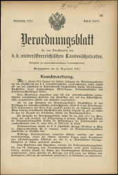 Verordnungsblatt für den Dienstbereich des niederösterreichischen Landesschulrates