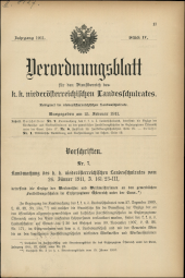 Verordnungsblatt für den Dienstbereich des niederösterreichischen Landesschulrates 19110215 Seite: 1