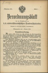 Verordnungsblatt für den Dienstbereich des niederösterreichischen Landesschulrates 19120101 Seite: 1