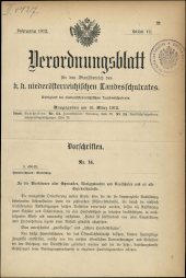 Verordnungsblatt für den Dienstbereich des niederösterreichischen Landesschulrates 19120315 Seite: 1