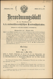 Verordnungsblatt für den Dienstbereich des niederösterreichischen Landesschulrates