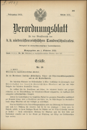 Verordnungsblatt für den Dienstbereich des niederösterreichischen Landesschulrates 19121001 Seite: 1