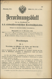 Verordnungsblatt für den Dienstbereich des niederösterreichischen Landesschulrates