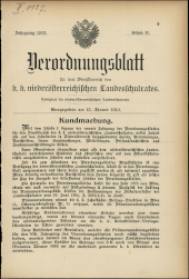 Verordnungsblatt für den Dienstbereich des niederösterreichischen Landesschulrates