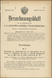 Verordnungsblatt für den Dienstbereich des niederösterreichischen Landesschulrates 19130401 Seite: 1