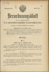 Verordnungsblatt für den Dienstbereich des niederösterreichischen Landesschulrates