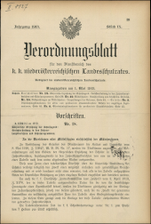 Verordnungsblatt für den Dienstbereich des niederösterreichischen Landesschulrates 19130501 Seite: 1