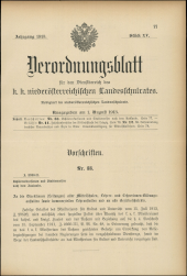 Verordnungsblatt für den Dienstbereich des niederösterreichischen Landesschulrates