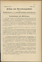 Verordnungsblatt für den Dienstbereich des niederösterreichischen Landesschulrates 19131001 Seite: 27