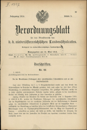 Verordnungsblatt für den Dienstbereich des niederösterreichischen Landesschulrates