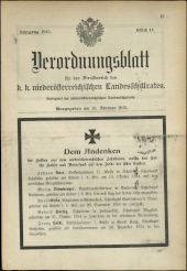 Verordnungsblatt für den Dienstbereich des niederösterreichischen Landesschulrates