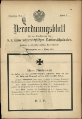 Verordnungsblatt für den Dienstbereich des niederösterreichischen Landesschulrates 19150301 Seite: 1