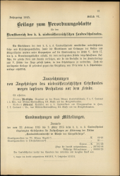 Verordnungsblatt für den Dienstbereich des niederösterreichischen Landesschulrates 19150315 Seite: 7