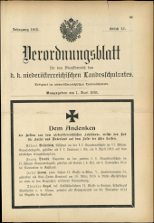 Verordnungsblatt für den Dienstbereich des niederösterreichischen Landesschulrates