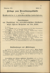 Verordnungsblatt für den Dienstbereich des niederösterreichischen Landesschulrates 19150801 Seite: 11