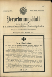 Verordnungsblatt für den Dienstbereich des niederösterreichischen Landesschulrates