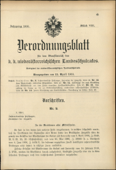 Verordnungsblatt für den Dienstbereich des niederösterreichischen Landesschulrates 19160415 Seite: 1