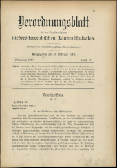 Verordnungsblatt für den Dienstbereich des niederösterreichischen Landesschulrates