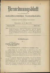 Verordnungsblatt für den Dienstbereich des niederösterreichischen Landesschulrates