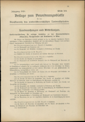 Verordnungsblatt für den Dienstbereich des niederösterreichischen Landesschulrates 19190623 Seite: 15