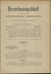 Verordnungsblatt für den Dienstbereich des niederösterreichischen Landesschulrates