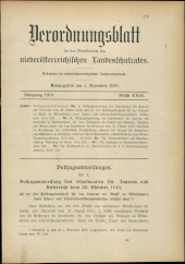 Verordnungsblatt für den Dienstbereich des niederösterreichischen Landesschulrates 19191201 Seite: 1