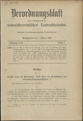 Verordnungsblatt für den Dienstbereich des niederösterreichischen Landesschulrates 19200101 Seite: 1