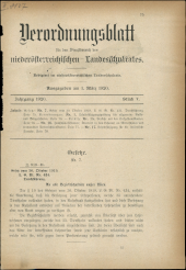 Verordnungsblatt für den Dienstbereich des niederösterreichischen Landesschulrates