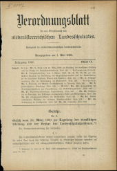 Verordnungsblatt für den Dienstbereich des niederösterreichischen Landesschulrates