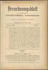 Verordnungsblatt für den Dienstbereich des niederösterreichischen Landesschulrates