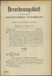 Verordnungsblatt für den Dienstbereich des niederösterreichischen Landesschulrates